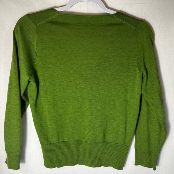 Anna Thomas V-Neck Silk Cotton Emilia Cardigan Size S - Picture 8 of 8